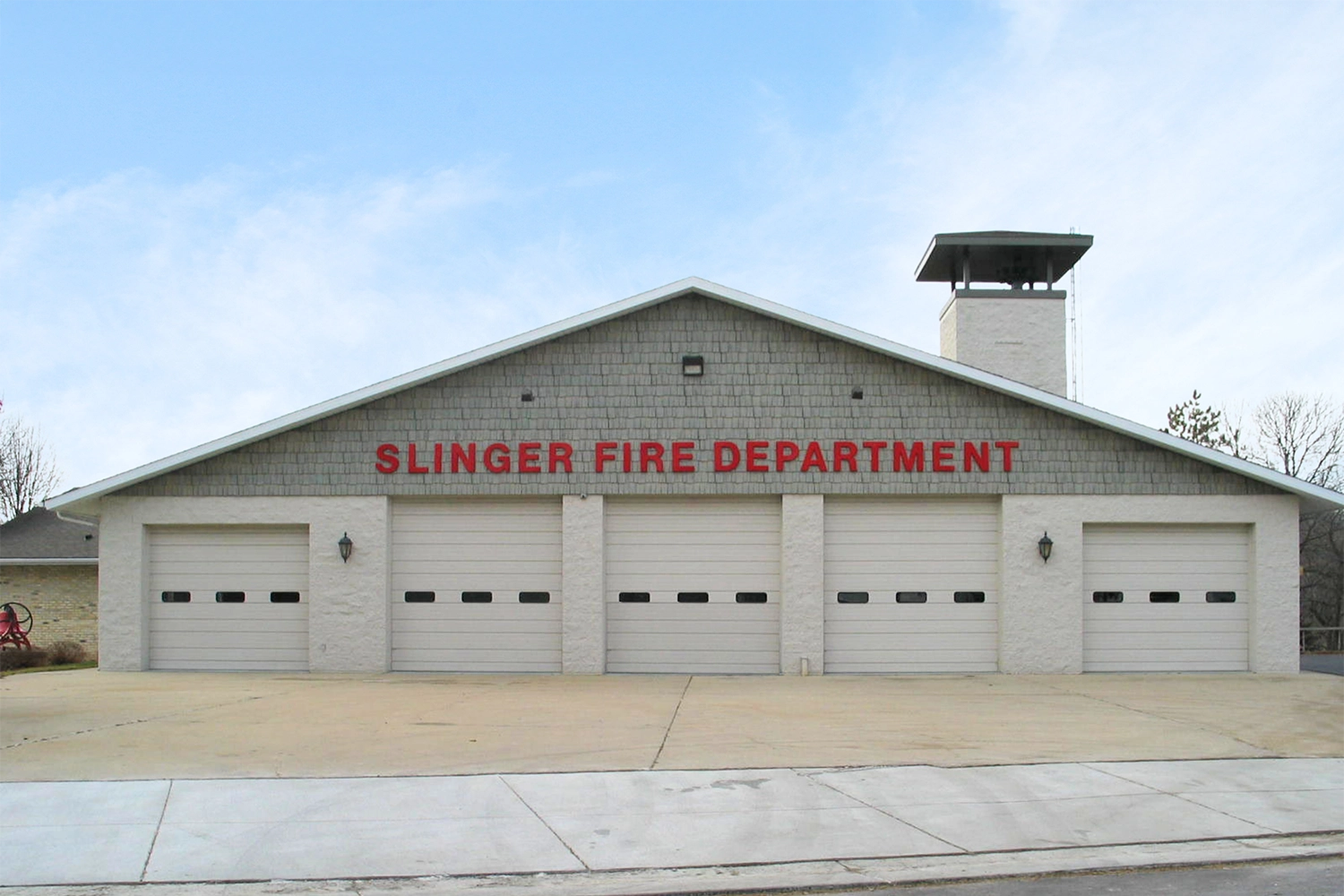 Slinger Fire Department Exterior Before