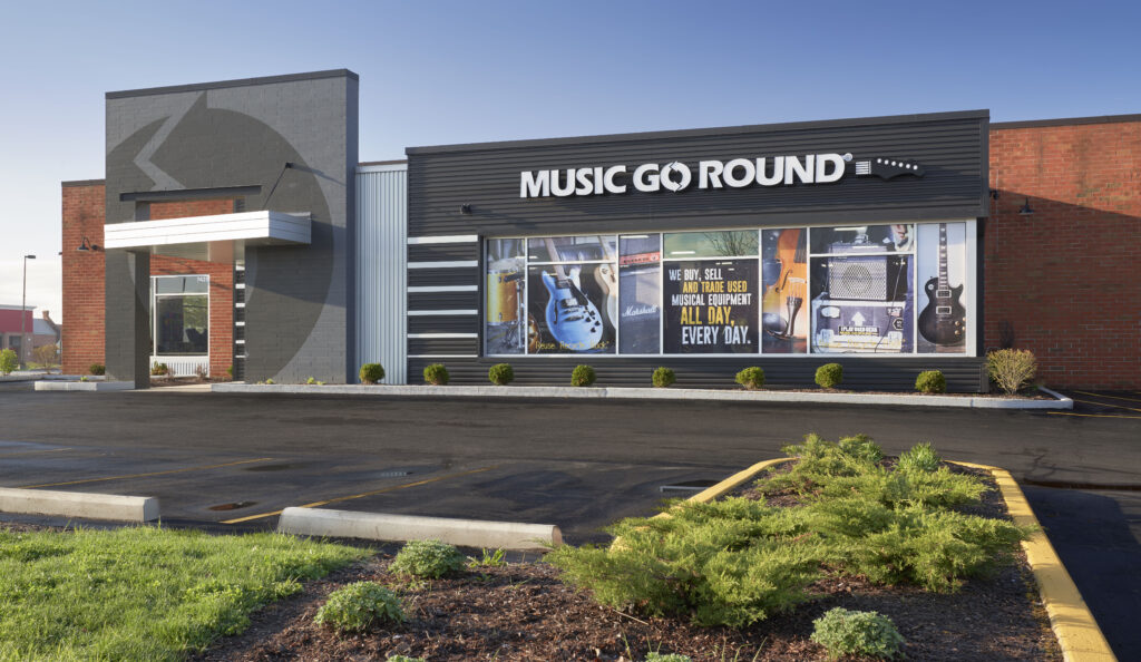music store exterior