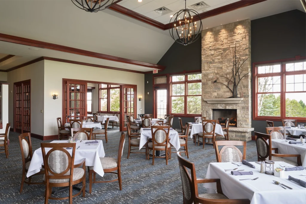Oconomowoc Golf Club Dining Room Fireplace