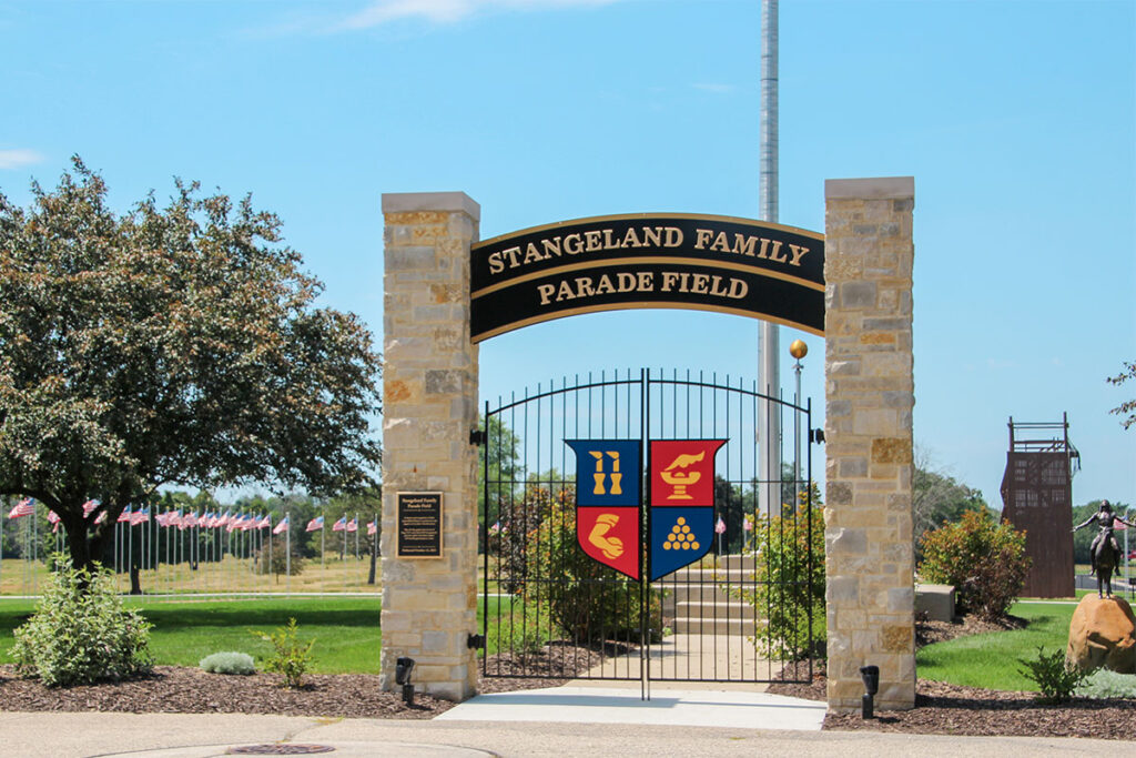 Parade field gate