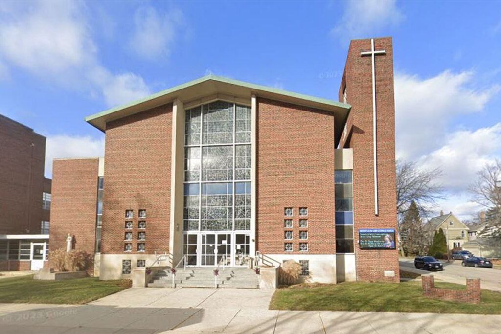 church exterior before remodel