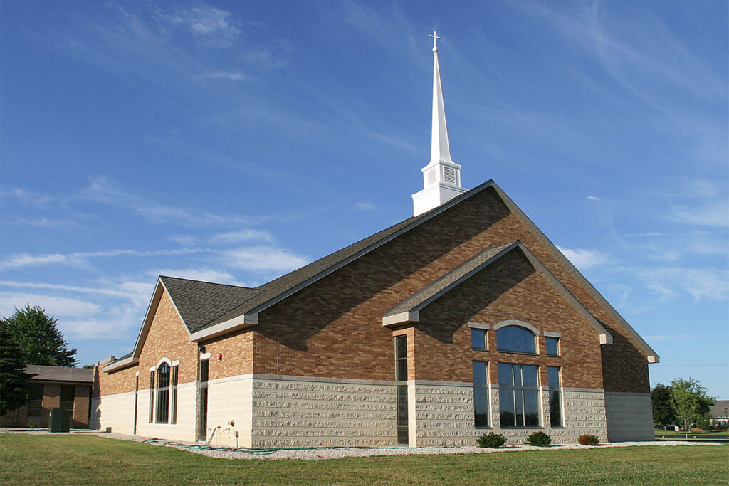 Church addition exterior