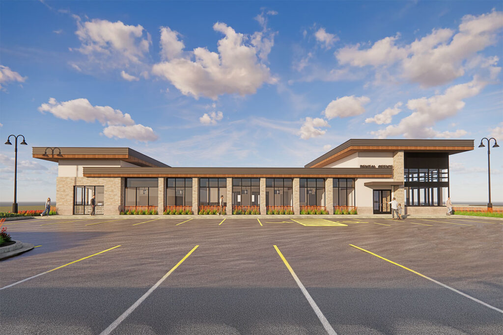 building exterior rendering