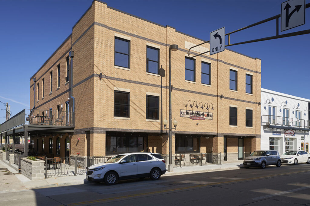 building exterior after updates